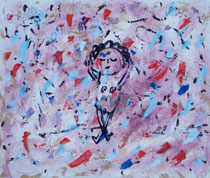 LIEGENDE II, Acryl 68X80 cm 1.650,-€