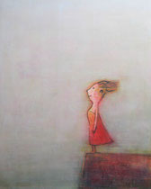 WIND (WEIBLICH) II, Acryl  100X80 cm