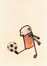 FUSSBALL I   14,5X10 cm 90,-€