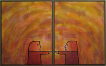 BERÜHRUNG II, Acryl  170X106 cm 3.300,-€