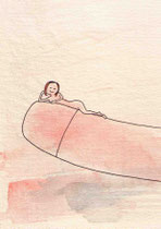 HALBLIEGEND II   14,5X10 cm 90,-€