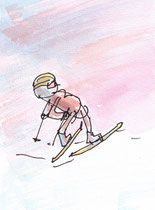 SKIWANDERN III  14,5X10 cm 90,-€
