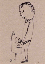 VOR ORT (STEHEND) VI 14,5X10,5 cm 10,-€