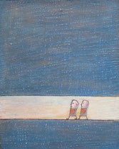 UNTER TAGE II, Acryl  100X80 cm 1.900,-€