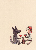 ROTWEIN (WOLF) II  20X14,5 cm 105,-€