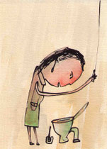 VOR ORT (ABGANG) II 14,5X10,5 cm 90,-€