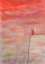 ABHANG (STEHENDER) II.2  29X20 cm 165,-€