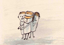 SPIEL (BLINDE KUH)   10X14,5 cm 90,-€