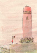 AM MEER (LEUCHTTURM)   14,5X20 cm 165,-€