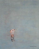 KLEINE FIGUR II, Acryl  100X80 cm