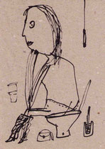 VOR ORT (SITZEND, W.) III 14,5X10,5 cm 10,-€
