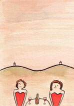 WEINBERGE I   14,5X10 cm 90,-€
