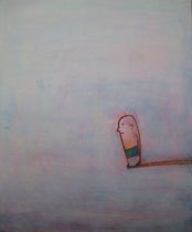 SPRUNGBRETT II, Acryl  100X80 cm