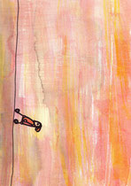 NACH OBEN, OBEN, NACH UNTEN ODER UNTEN VI.4  29X20 cm 165,-€