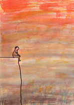 ABHANG (SITZENDER) II.2  29X20 cm 165,-€