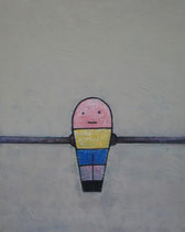 TISCHFUSSBALL, Acryl  100X80 cm 1.900,-€
