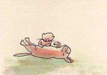 MASSAGE (KATZE-HUND) I   10X14,5 cm 90,-€