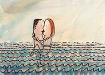 IM MEER (PAAR) II   14,5X20 cm 105,-€