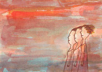 SEHNSUCHT (WIND) I.2  10X14,5 cm 90,-€