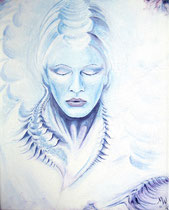 Luft; 2001; 50 x 40 cm; Acryl auf Leinwand