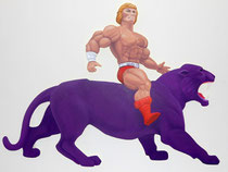 HeMan, Acryl auf MdF-Platte, 200x148cm