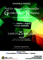 Affiche concert du 25 mai 2019 - La Petite Messe Solennelle de Rossini