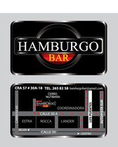 diseño de tarjeta personal para bar cerca al pueblito paisa