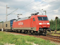 152 078-2 zieht am 16.6.09 ihren Zug auf der KBS 380 Richtung Hannover.