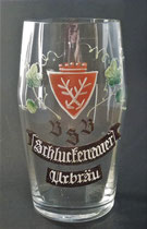 Brauerei Schluckenau, Böhmen / heute Sluknov / + 1945, 0,5 Liter (Glas von ca. 1900)