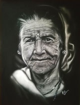 Ohne Titel, 30 x 40 cm Pastellkreide auf Pastelmat