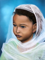 "Lost childhood" 40 x 30 cm Pastellkreide auf Pastelmat