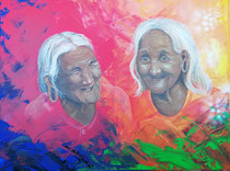 "Together is better", Acryl auf Leinwand 60 x 80 cm 