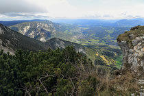 Rax - 02.November 2013 - Blick ins Tal von der Vilma Haid Aussicht.