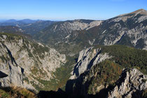 Rax - 06.Oktober 2012 - Blick über das Große Höllental