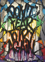 Style Jonone, Don't fear to try again, street art abordable, expo Family Office Cannes