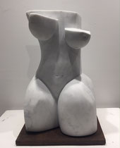 Thierry Pelletier- carved Carrare marble-H: 12"-french riviera gallery-Galerie Gabel-Biot