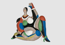 Roger Capron, édition 8+4 en béton couleur par Jacotte Capron-renseignement Galerie Gabel-BIOT