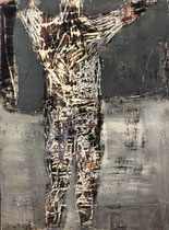 Matthieu ASTOUX-60X81cm-technique mixte sur toile, Galerie Gabel- Biot-Côte d'Azur