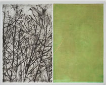 Matthieu ASTOUX- gravure marouflée sur toile 160X130cm, Galerie Gabel- Biot-Côte d'Azur