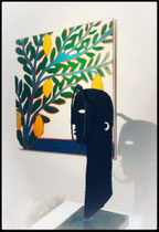 Disponible tableau de Gordon Hopkins , galerie d'art antibes, cote d'azur, alpes martimes, galerie d'art originale, pieces uniques, st paul de vence, mougins