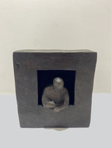 Sophie Hustin—unique bronze sculptures, 12X13X5cm. Avec accroche au dos.Galerie Gabel BIOT