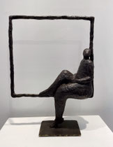 Sophie Hustin- H: 42,5X33X12cm-pièces uniques en bronze. Galerie Gabel BIOT