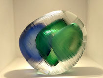 Antoine Pierini- verre contemporain-pièce unique.Galerie d'art ,village de Biot