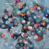 Clothilde Lasserre-Huile sur toile-"Petite douceur" 30X30cm-Galerie d'art à Biot-GABEL