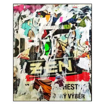 ZEN, décollage, 41,8 x 33,5 cm, 2016 (České Budějovice, CZ)