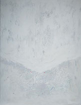 white coat - manto blanco   técnica mixta sobre lienzo 116 x 89 cm  vendido/sold 