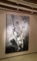 Ephemeral trails     200 x 140 cm  in an exhibition 