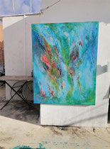 Towards the light                     146 x 114cm