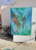 Towards the light                     146 x 114cm