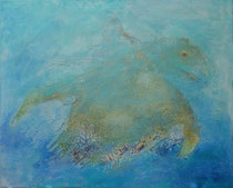 Olivia  - la tortuga rescatada     81 x 100 cm    vendido/sold 